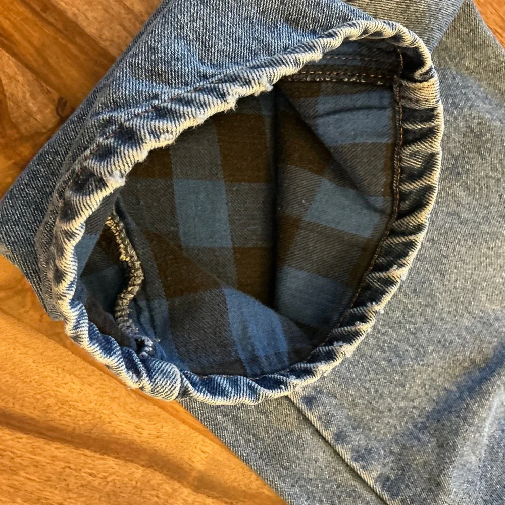 Bear River Workwear Men's Blue Denim Flannel Lined‎ Jeans Size 34x30